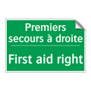 Premiers secours à droite - First aid right