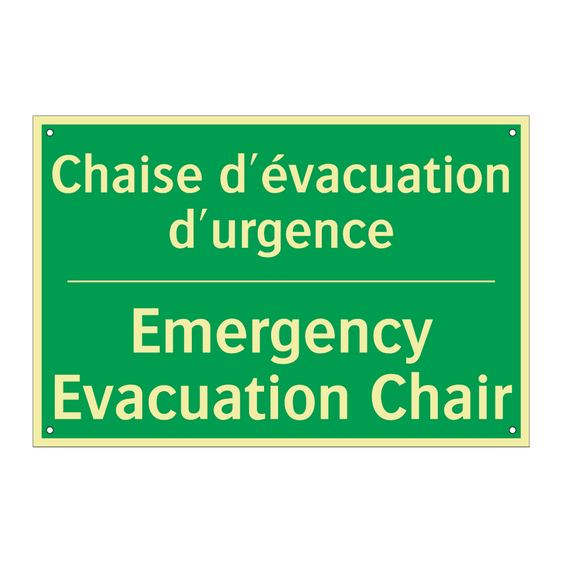 Chaise d'évacuation d'urgence - Emergency Evacuation Chair