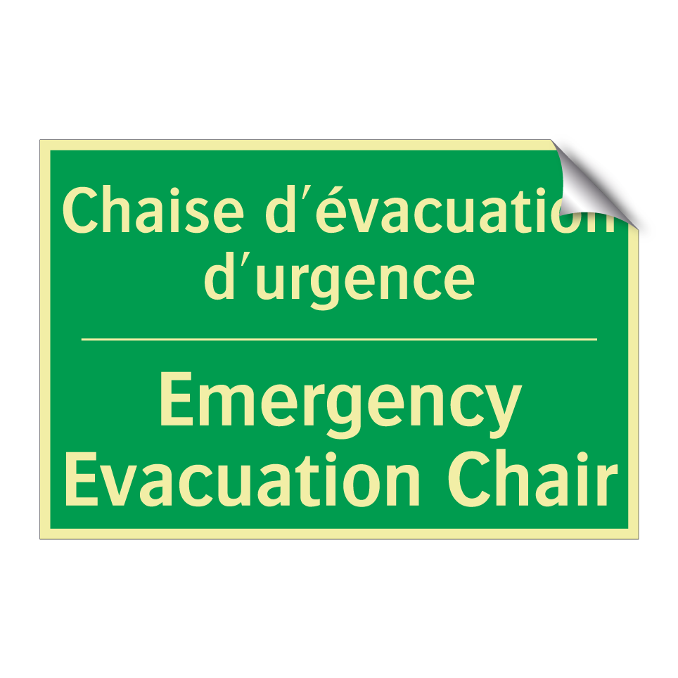 Chaise d'évacuation d'urgence - Emergency Evacuation Chair