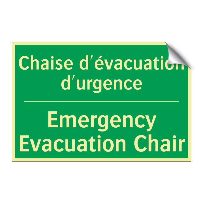 Chaise d'évacuation d'urgence - Emergency Evacuation Chair