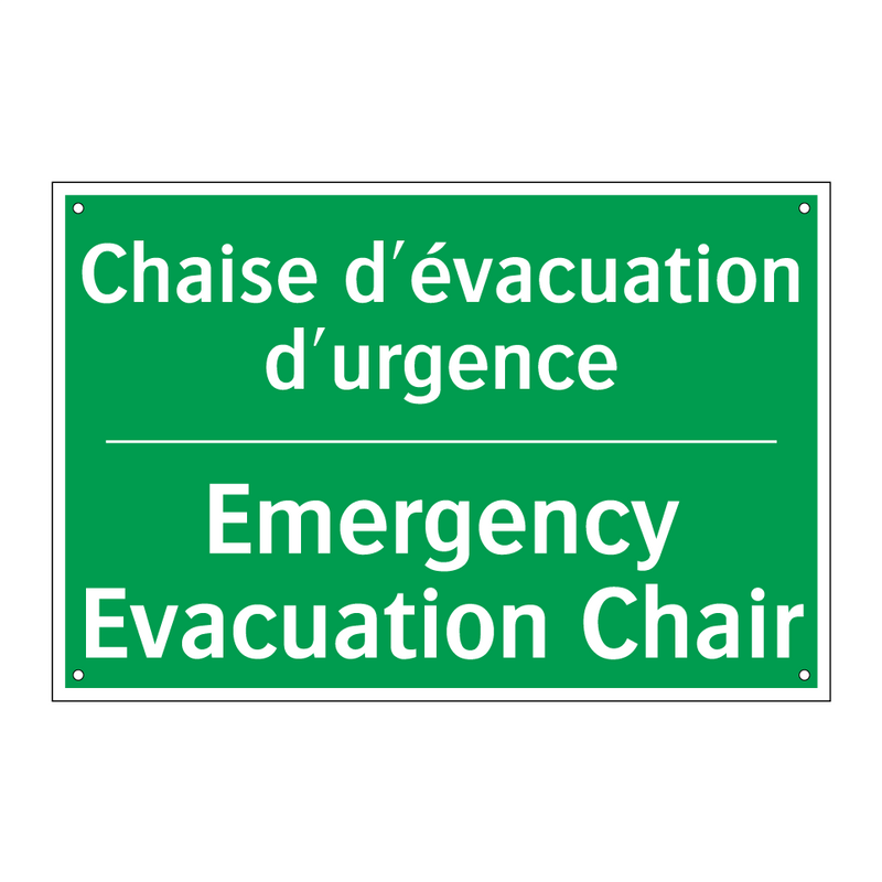 Chaise d'évacuation d'urgence - Emergency Evacuation Chair