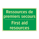 Ressources de premiers secours - First aid resources