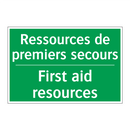 Ressources de premiers secours - First aid resources