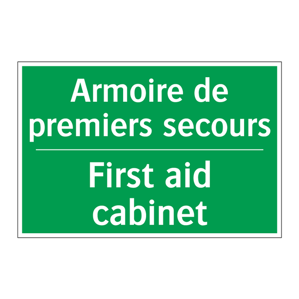 Armoire de premiers secours - First aid cabinet