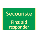 Secouriste - First aid responder