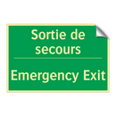 Sortie de secours - Emergency Exit