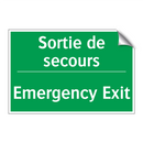 Sortie de secours - Emergency Exit