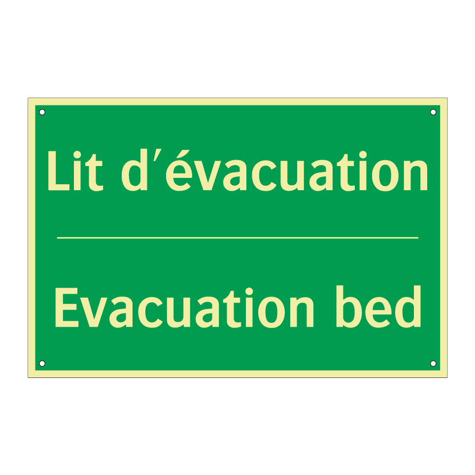 Lit d'évacuation - Evacuation bed