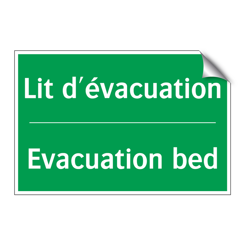 Lit d'évacuation - Evacuation bed
