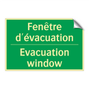 Fenêtre d'évacuation - Evacuation window
