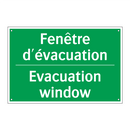 Fenêtre d'évacuation - Evacuation window