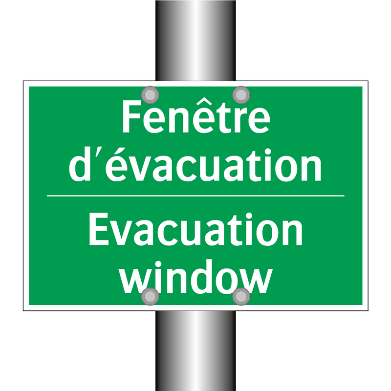 Fenêtre d'évacuation - Evacuation window