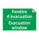 Fenêtre d'évacuation - Evacuation window