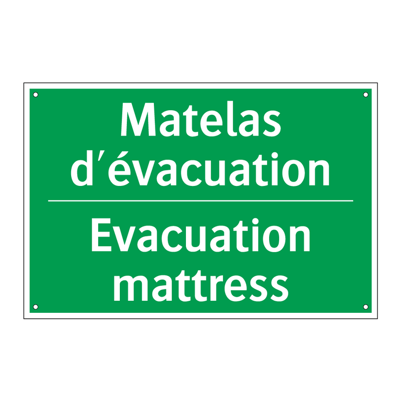 Matelas d'évacuation - Evacuation mattress