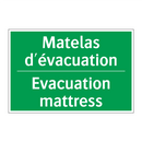Matelas d'évacuation - Evacuation mattress