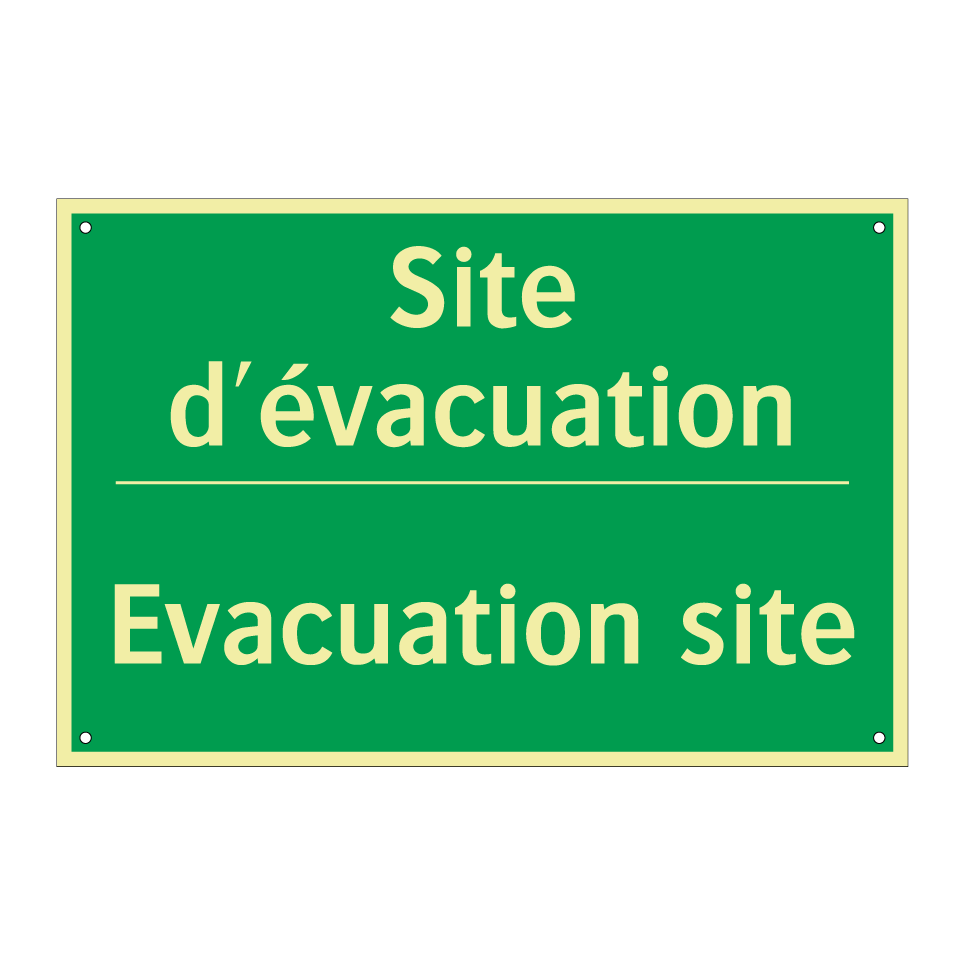 Site d'évacuation - Evacuation site