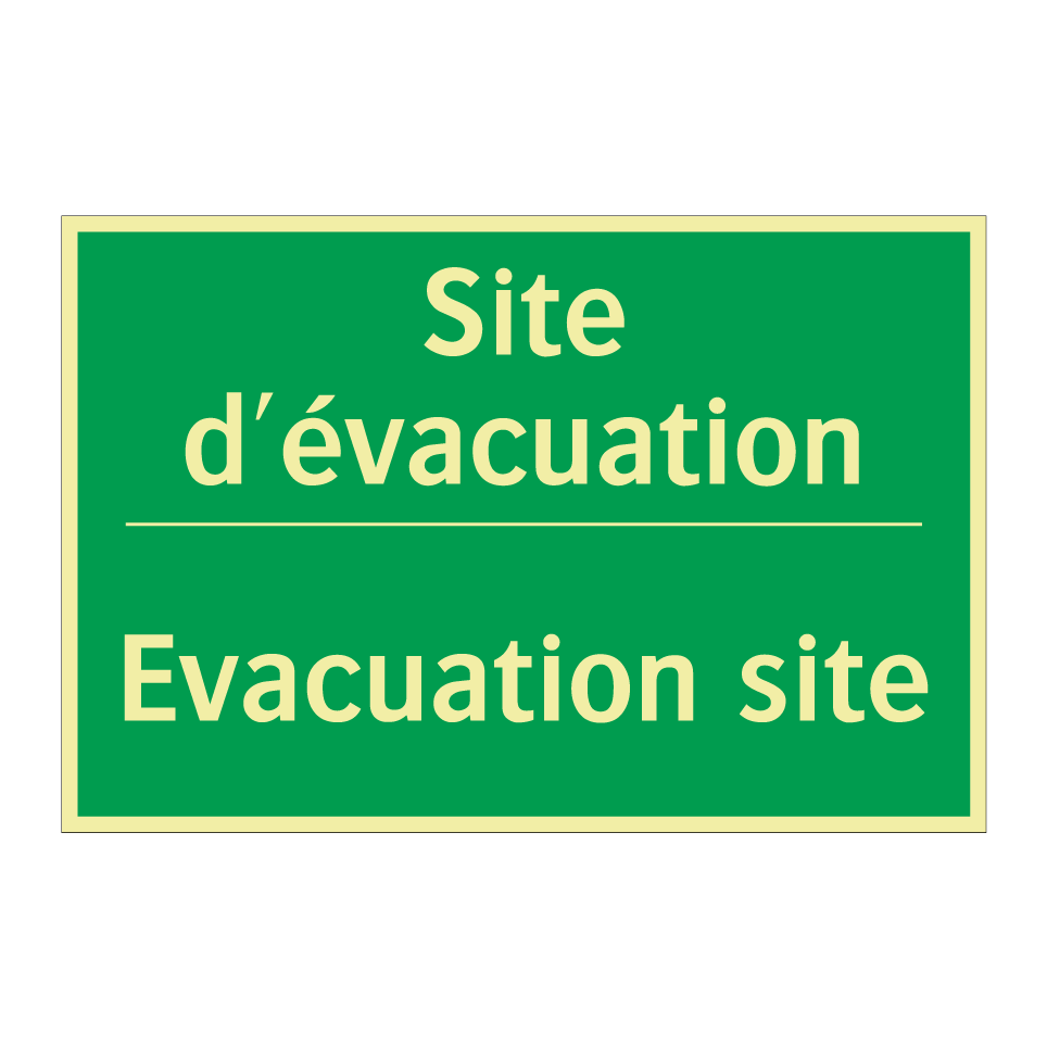 Site d'évacuation - Evacuation site