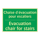 Chaise d'évacuation pour escaliers /.../ - Evacuation chair for stairs
