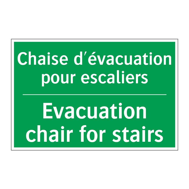 Chaise d'évacuation pour escaliers /.../ - Evacuation chair for stairs