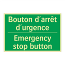 Bouton d'arrêt d'urgence - Emergency stop button