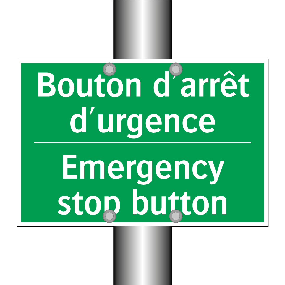 Bouton d'arrêt d'urgence - Emergency stop button
