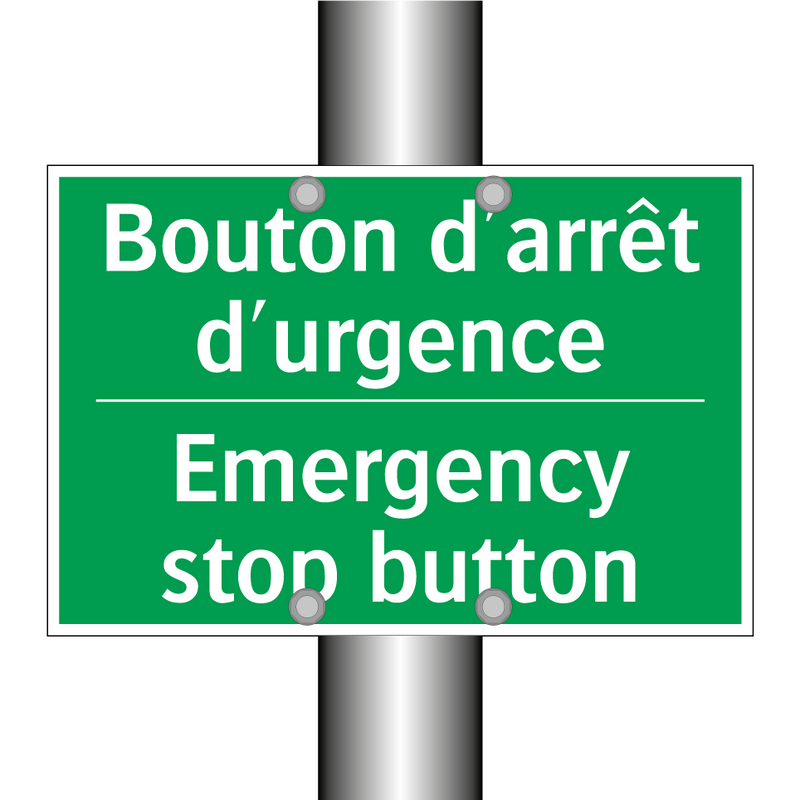 Bouton d'arrêt d'urgence - Emergency stop button