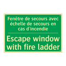 Fenêtre de secours avec échelle /.../ - Escape window with fire ladder