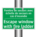 Fenêtre de secours avec échelle /.../ - Escape window with fire ladder