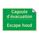 Cagoule d'évacuation - Escape hood