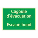 Cagoule d'évacuation - Escape hood