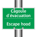 Cagoule d'évacuation - Escape hood