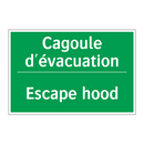 Cagoule d'évacuation - Escape hood