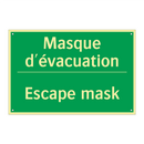 Masque d'évacuation - Escape mask