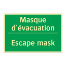Masque d'évacuation - Escape mask