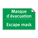 Masque d'évacuation - Escape mask