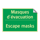 Masques d'évacuation - Escape masks