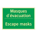 Masques d'évacuation - Escape masks