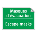 Masques d'évacuation - Escape masks