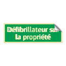 Défibrillateur sur la propriété