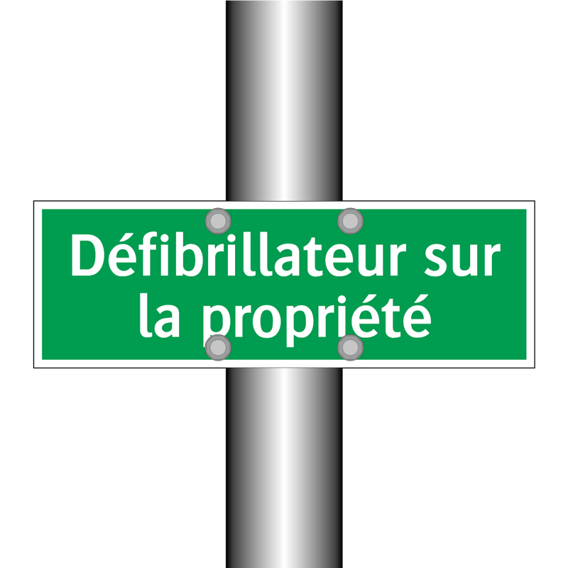 Défibrillateur sur la propriété