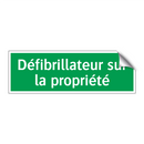 Défibrillateur sur la propriété