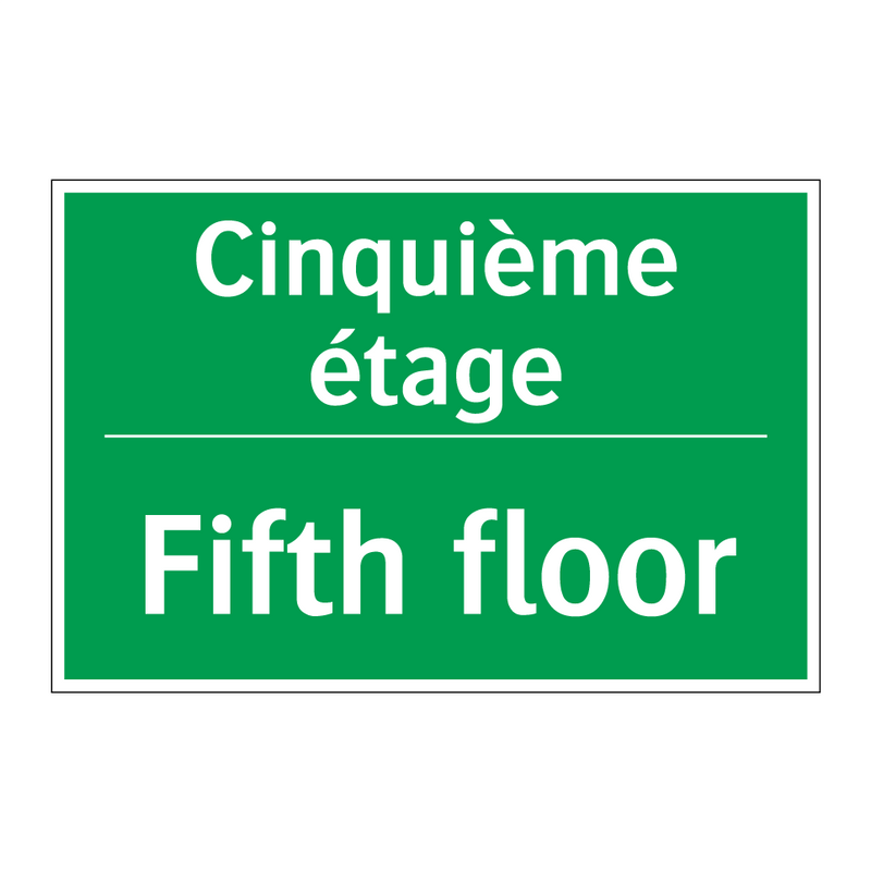 Cinquième étage - Fifth floor