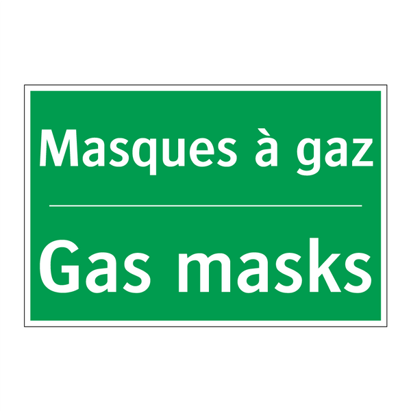 Masques à gaz - Gas masks