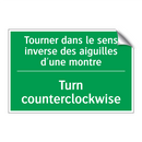 Tourner dans le sens inverse des /.../ - Turn counterclockwise