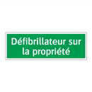 Défibrillateur sur la propriété