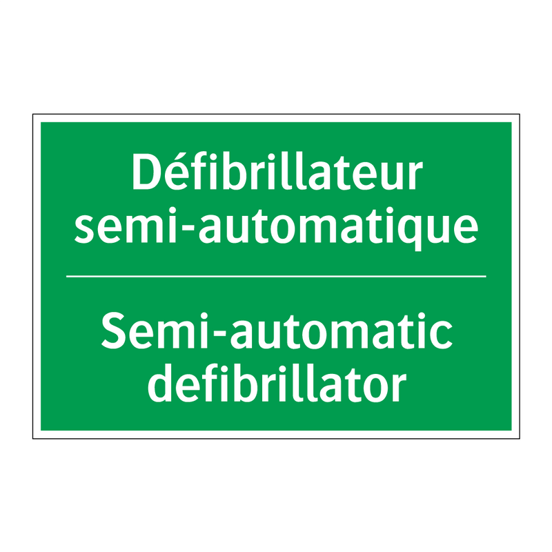 Défibrillateur semi-automatique /.../ - Semi-automatic defibrillator