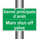 Vanne principale d'arrêt - Main shut-off valve