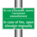 En cas d'incendie, ouvrez l'ascenseur /.../ - In case of fire, open elevator /.../
