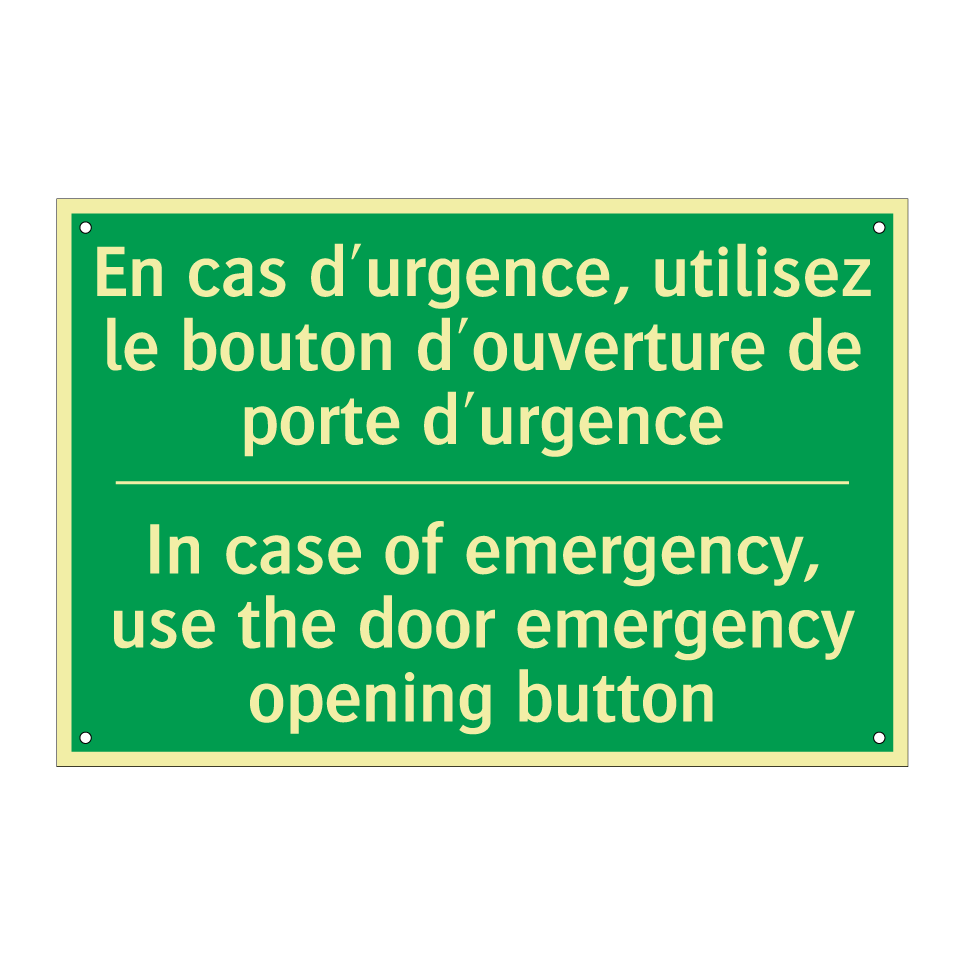 En cas d'urgence, utilisez le /.../ - In case of emergency, use the /.../