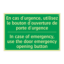 En cas d'urgence, utilisez le /.../ - In case of emergency, use the /.../